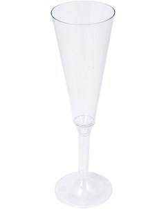Фужер для шампанского Прозрачный со съемной ножкой 150мл 20шт ОП 1015 Pokrov plast