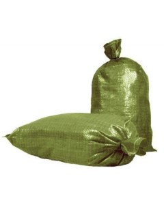 Мешки для строительного мусора зеленые 100 шт Полимербыт