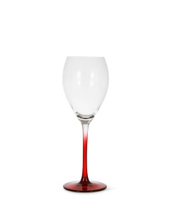 Бокал для вина 24 5 см прозрачный красный стекло 7284979 Coincasa