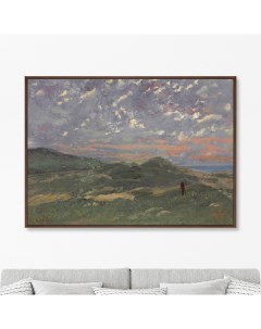 Репродукция картины на холсте Les Dunes De Deauville 1866г 75х105см Картины в квартиру