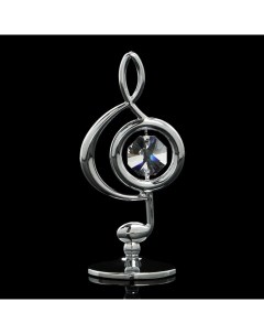 Сувенир Скрипичный ключ 3x3 6x7 8 см с кристаллами Сваровски Vs