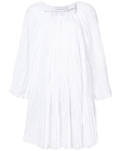 Marina moscone свободное платье со складками белый Marina moscone
