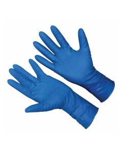 Перчатки EcoLat латексные синие XL 1 пара Aviora