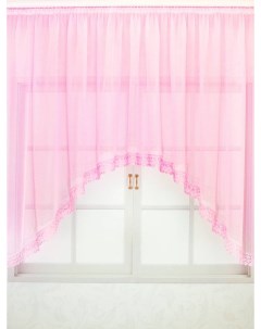 Тюль 1833 350x150 см розовая Мир ткани