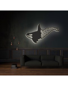 Декоративное панно на стену с белой подсветкой кит 95х55 Moretti