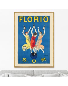 Репродукция картины на холсте Florio 1911г 75х105см Картины в квартиру