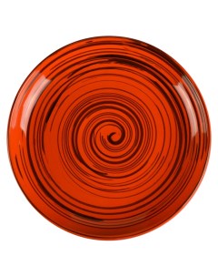 Миска 18 см для вторых блюд оранж полоска Борисовская керамика
