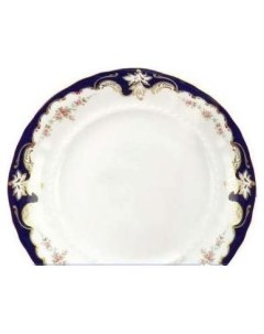 Набор тарелок 19 см 6 шт Соната Бледные цветы Кобальт 158302 Leander