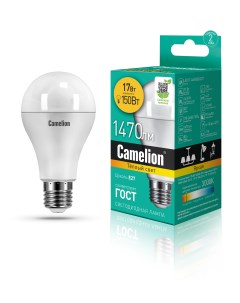 Лампа светодиодная LED17 A65 830 E27 Camelion