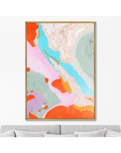 Репродукция картины на холсте River in the Namib Desert 2021г 75х105см Картины в квартиру