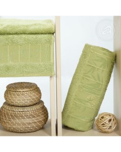 Набор полотенец 50х90 и 70х140 бамбук Сирень Арт-дизайн