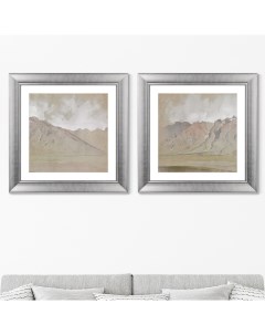 Набор из 2 х репродукций картин в раме The Ruby Range Nevada 1879г 60 5х60 5см Картины в квартиру