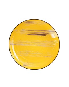 Тарелка десертная d 17 5 см цвет жёлтый Scratch