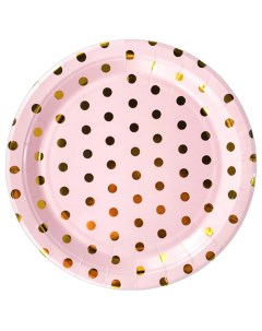 Одноразовые тарелки 8 штук в наборе диаметр 23 см Дилижанс party DP PLT 09 Diligence party