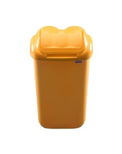 Ведро для мусора 15 л Fala жёлтое с плавающей крышкой Plafor
