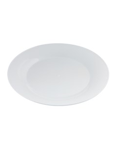 Тарелка мелкая фуршетная белая пластик d 240мм 6 шт Koosha