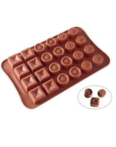 Силиконовая форма для шоколада Форма для конфет Форма для льда Размер 23х14 см Mirus group