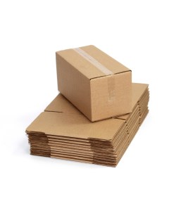 Коробка картонная для хранения или отправлений размер 200x100x100мм 15 штук Новый свет