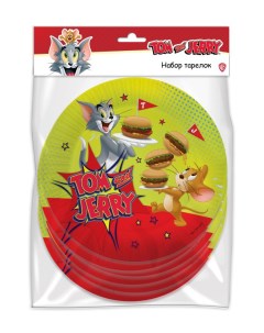 Тарелки одноразовые Tom Jerry 18 см 6 шт Nd play