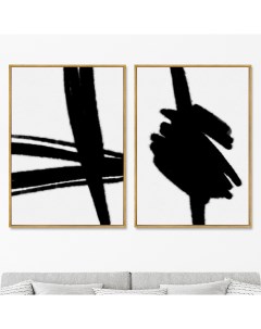 Набор из 2 х репродукций картин на холсте Black knots Размер каждой картины 75х105см Картины в квартиру