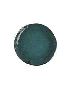Тарелка десертная Stone Turquoise 20 см синяя Fioretta