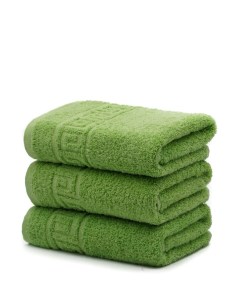 Набор полотенец 50х90см 3шт яркий зеленый Dreamtex