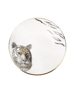 Тарелка Саванна Тигр 18х18х3 5 см белый 1780280 2 Nouvelle