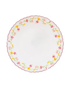 Тарелка десертная Эльзас стеклокерамическая белая 19 см Chinbull