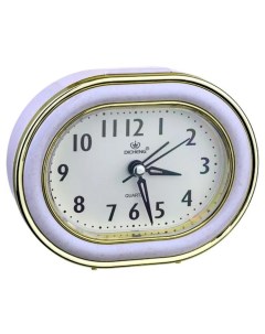 Часы Quartz часы будильник овальные 10 5x12 5 см подсветка синие PF TC 017 Perfeo
