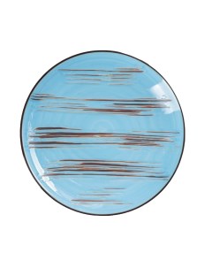 Тарелка десертная d 17 5 см цвет голубой Scratch