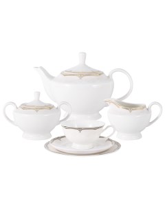 Чайный сервиз Вивьен комбинированный 6 персон 21 предмет Anna lafarg