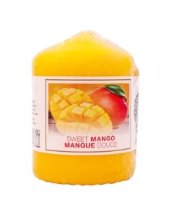Свеча столбик ароматическая манго 150 г Bolsius