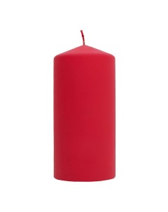 Свеча Velvet колонна рубиновый 7х15 см Bertek