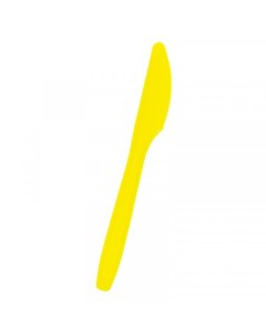 Ножи одноразовый пластиковые желтые 19 см 3 шт Gotoff
