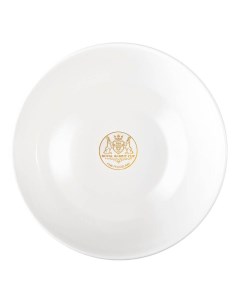 Тарелка обеденная Волна фарфоровая белая 23 см Royal rabbit cup