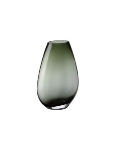 Декоративная ваза из дымчатого стекла Д173 Ш94 В250 серый Вещицы
