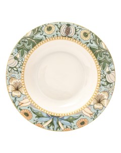 Тарелка для супа Flowers 21 8 см белая Fioretta