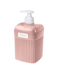Дозатор для жидкого мыла Velvet розовый Бытпласт