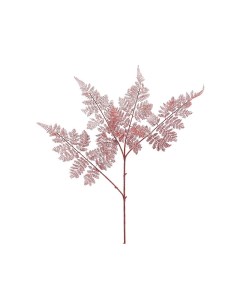 Искусственная розовая ветка Нежный папоротник 80 см Edg