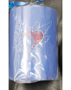 Свеча декоративная Влюбленные голуби синяя Evis