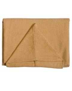 Накидка полотенце махровая бежевая с капюшоном без вышивки 140 152 см Nat