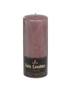 Свеча декоративная цилиндрическая крем брюле 6x15 см Evis