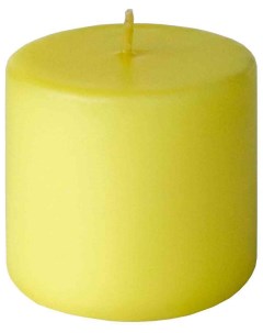 Свеча декоративная цилиндрическая 6 х 6 х 6 см желтая Evis