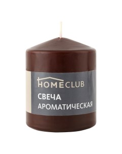 Ароматическая свеча столбик Homeclub Шоколад 7 x 9 см Home club
