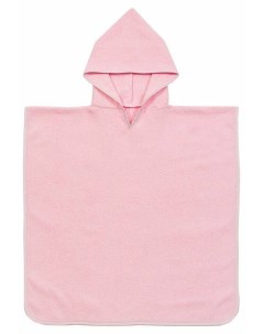 Пончо полотенце махровое розовое без вышивки 116 134 см Nat