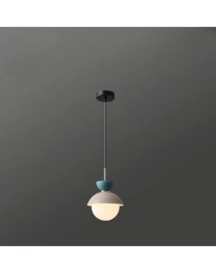 Светильник подвесной Pompon серый с голубым Nobrand