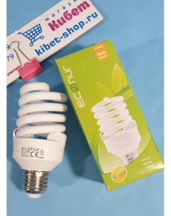 Лампа энергосберегающая люминесцентная Econur 4200K E27 20Вт 114 53мм KS lamp eco141148 Ecola