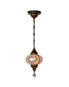 Светильник подвесной с восточной мозаикой Ориент разноцветный MM LGHT 24 Marma