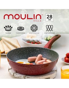 Сковорода глубокая Raspberry pie RSB 28 DI CN 28 см индукция Moulin villa