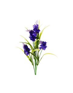 Искусственная цветочная ветка синего цвета Лаванда 70 см Boltze